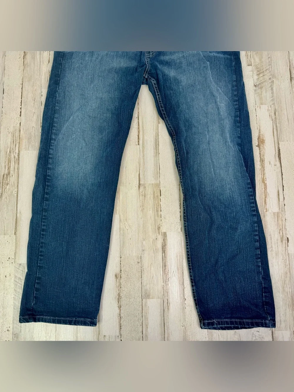 Levi's Men's 505 Regular Fit 38x30 Denim Jeans Medium Stonewash